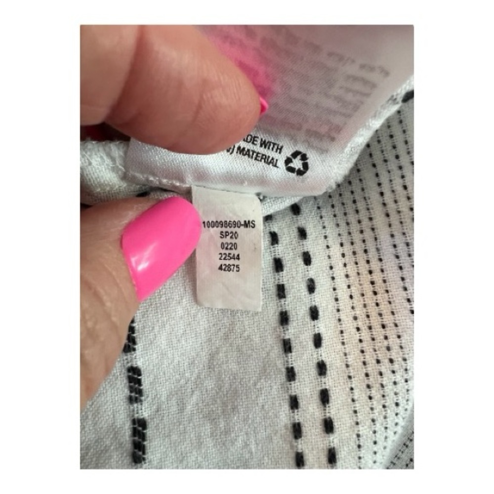 🆕 ✨ NWOT STYLE & CO Women’s White & Black Striped Cotton Jumpsuit | Size M - Picture 13 of 13